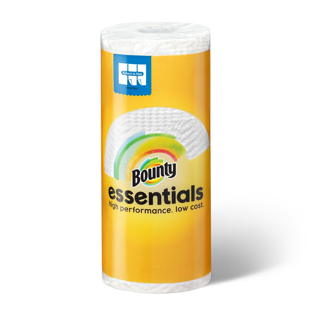 Bounty Essentials Select-A-Size Sheets, Paper Towels, 2-Ply