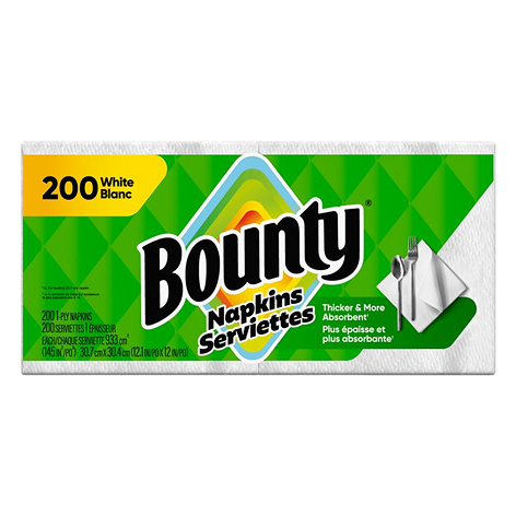 Bounty Paper Napkins, 12.1" x 12"